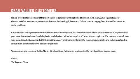 Dallas Market Merchandising 指南 第 3 页