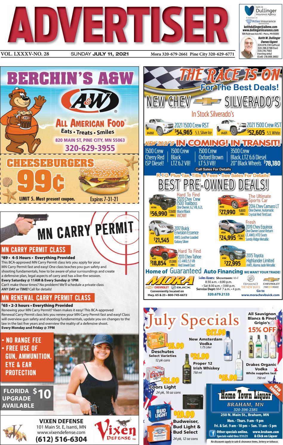 Pine Advertiser By Kanabec County Times Pine City Pioneer Issuu