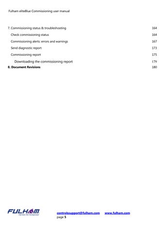 Fulham eliteBlue Commissioning User Manual 第 6 页