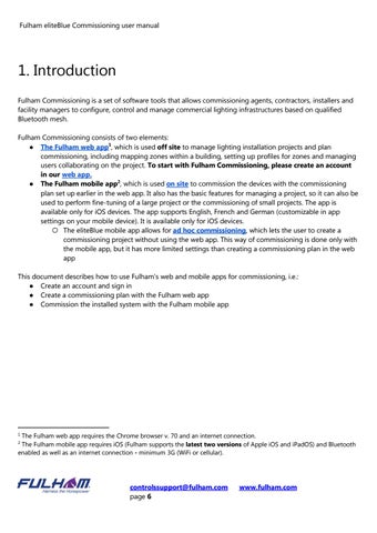 Fulham eliteBlue Commissioning User Manual 第 7 页
