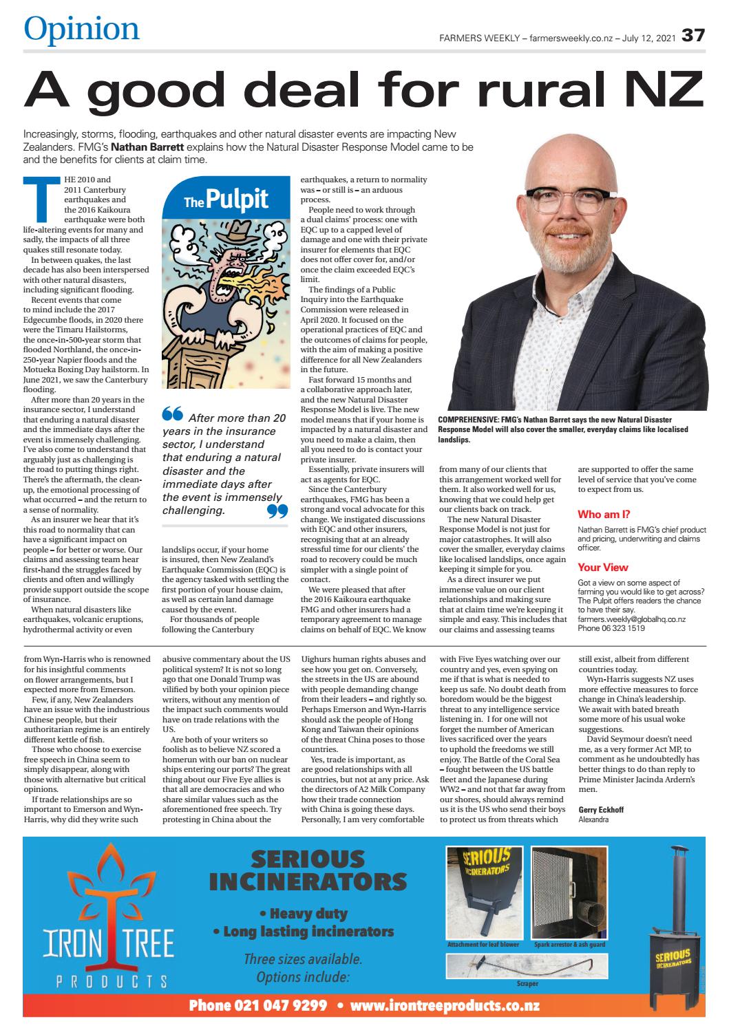 Farmers Weekly NZ July 12 2021 by Farmers Weekly NZ Issuu