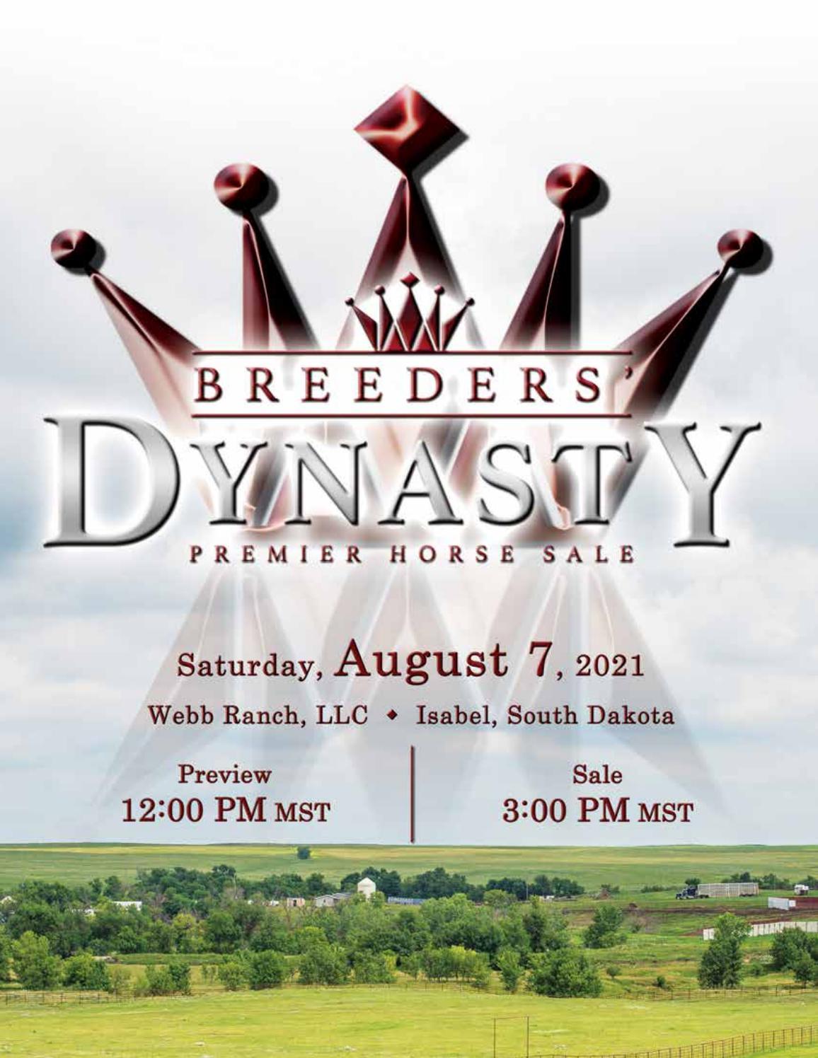 Breeders Dynasty Premier Horse Sale 2021 by TriState Livestock News
