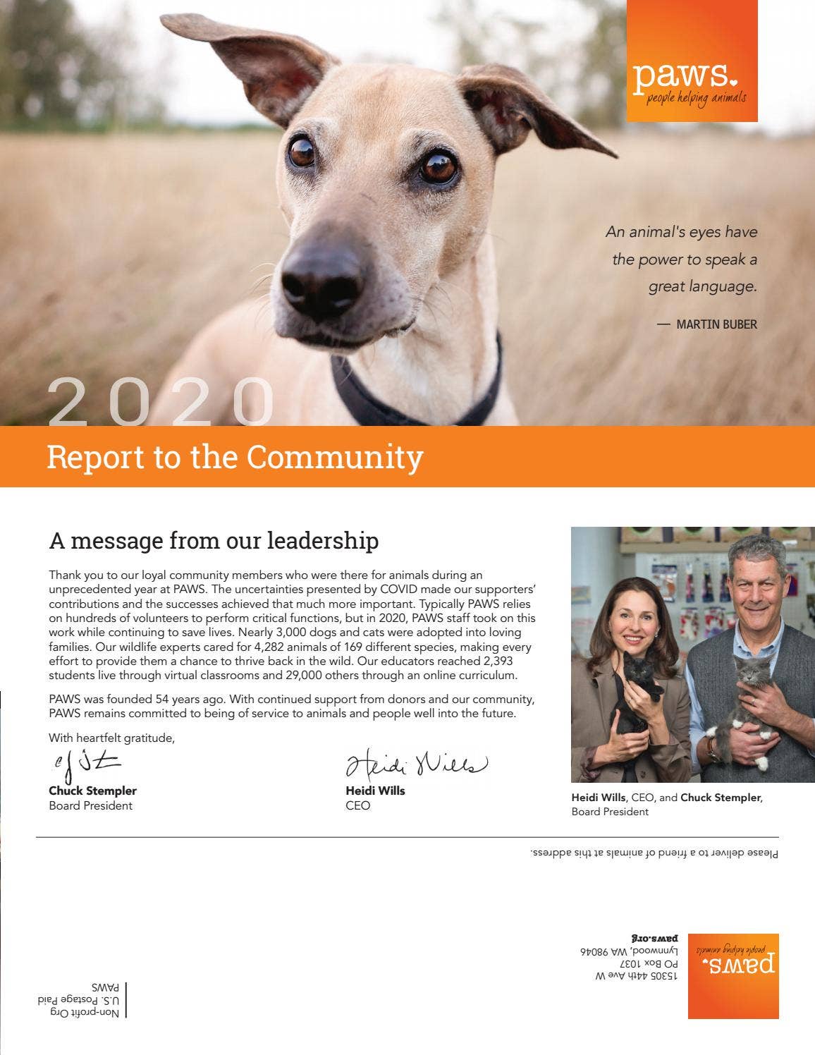 PAWS 2020 Annual Report by PAWS - Issuu