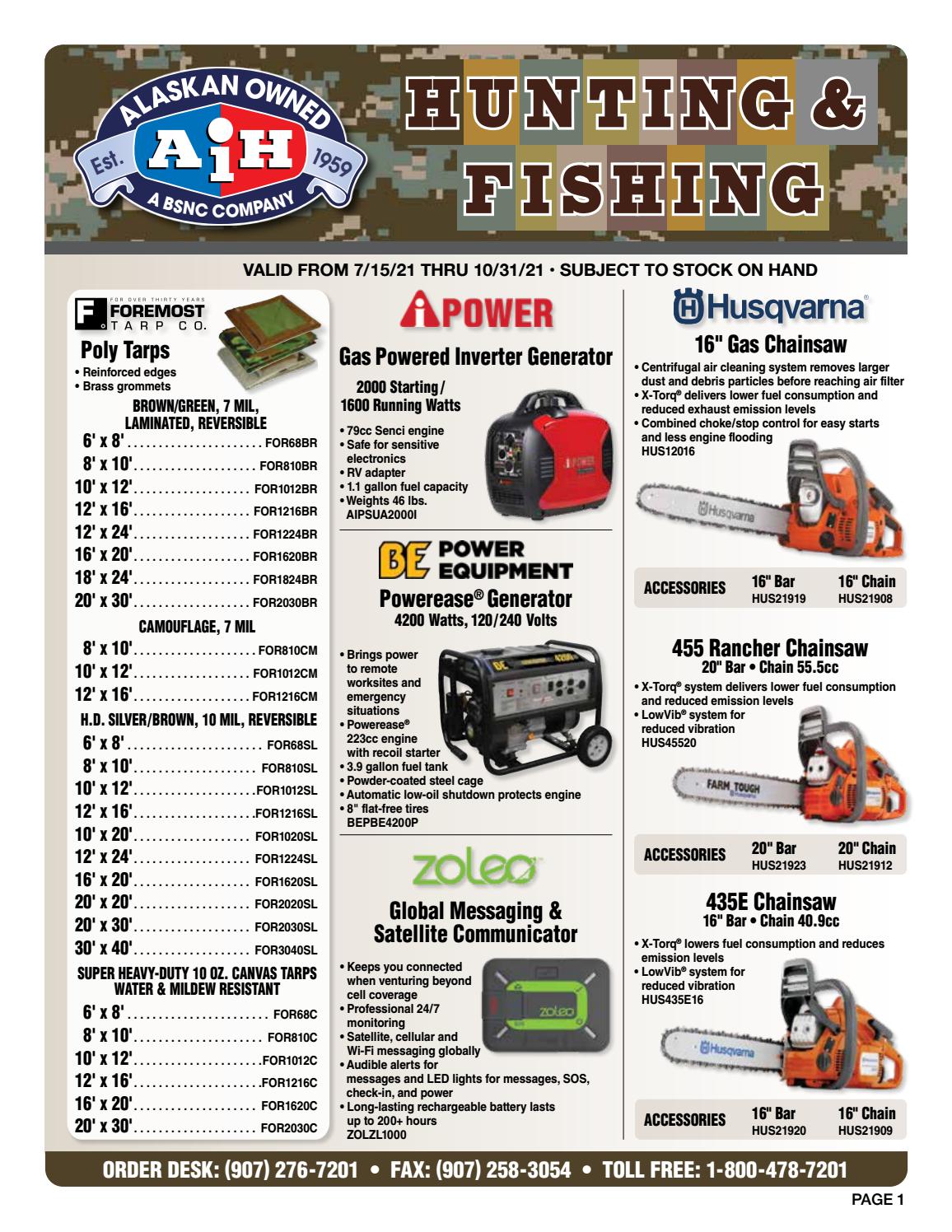 AIH Hunting & Fishing Specials by Alaska Industrial Hardware Issuu