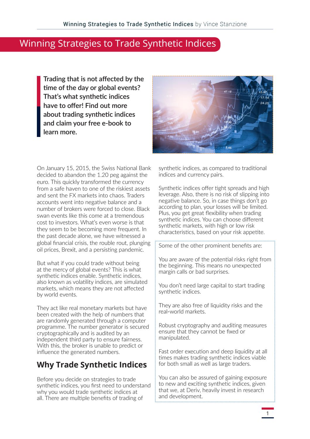 Which Broker Offers Synthetic Volatility Indices How To Trade 