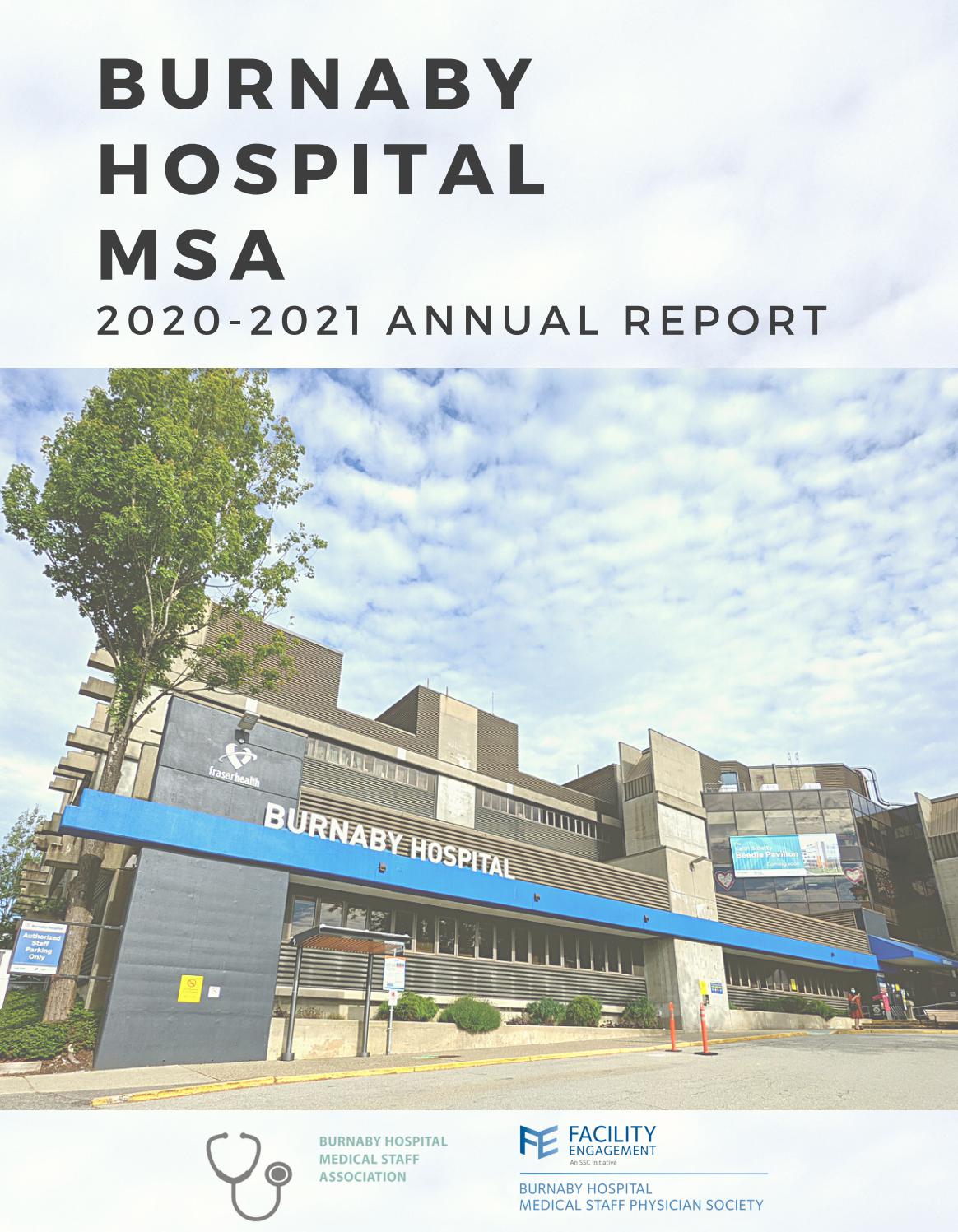 2020/2021 Burnaby Hospital Annual Report by BHmsa Issuu