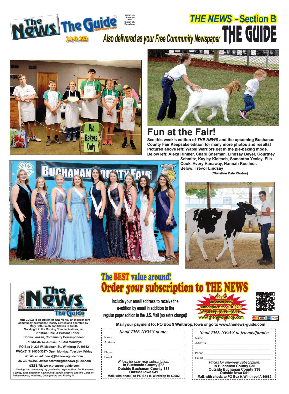 THE GUIDE | Serving the Buchanan County area 7.15.2021 by THE NEWS |  Buchanan County Review - Issuu