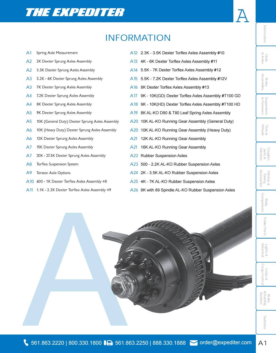 The Expediter Trailer Parts Catalog Section A Information by The