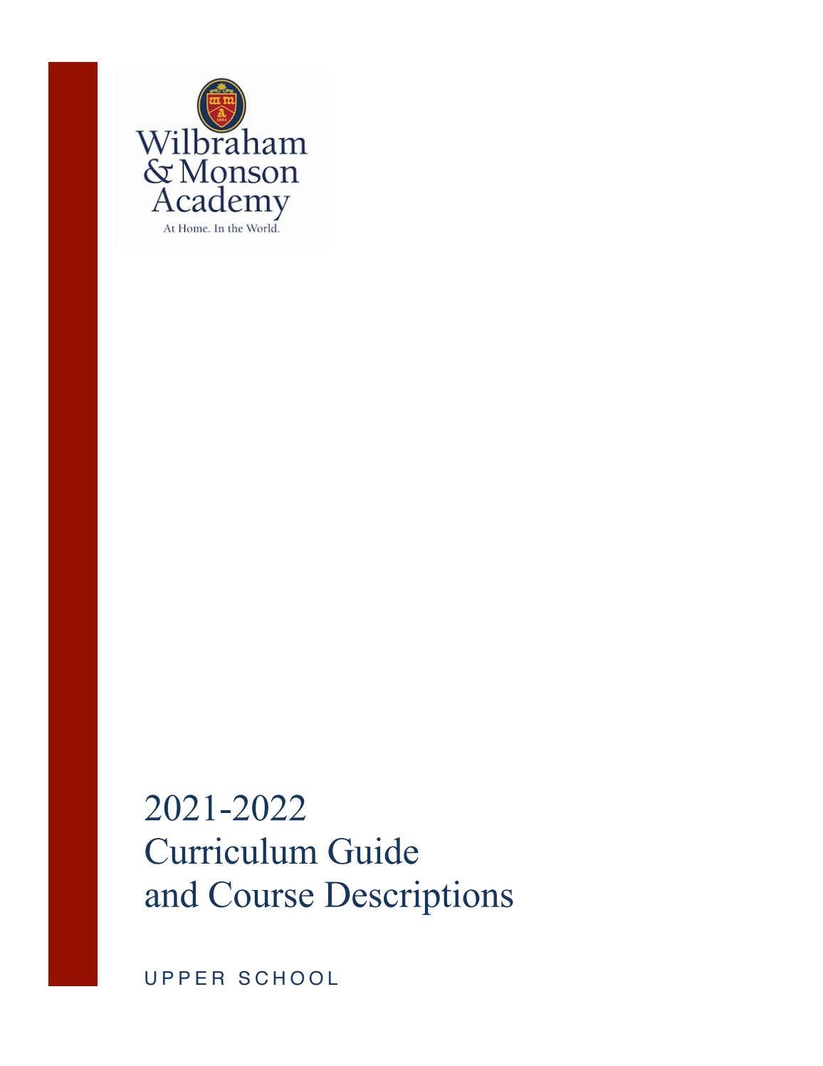 Curriculum Guide 2021-2022 by Wilbraham & Monson Academy - Issuu