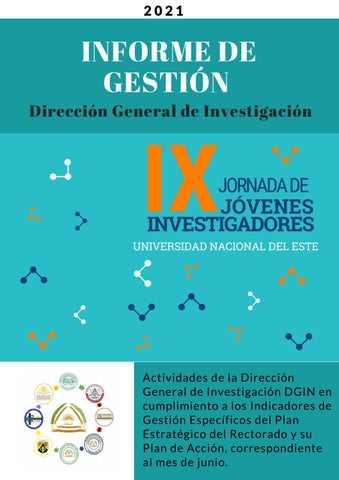 Informe de gestión DGIN-UNE. Junio, 2021. by investigacion.une.cde - Issuu