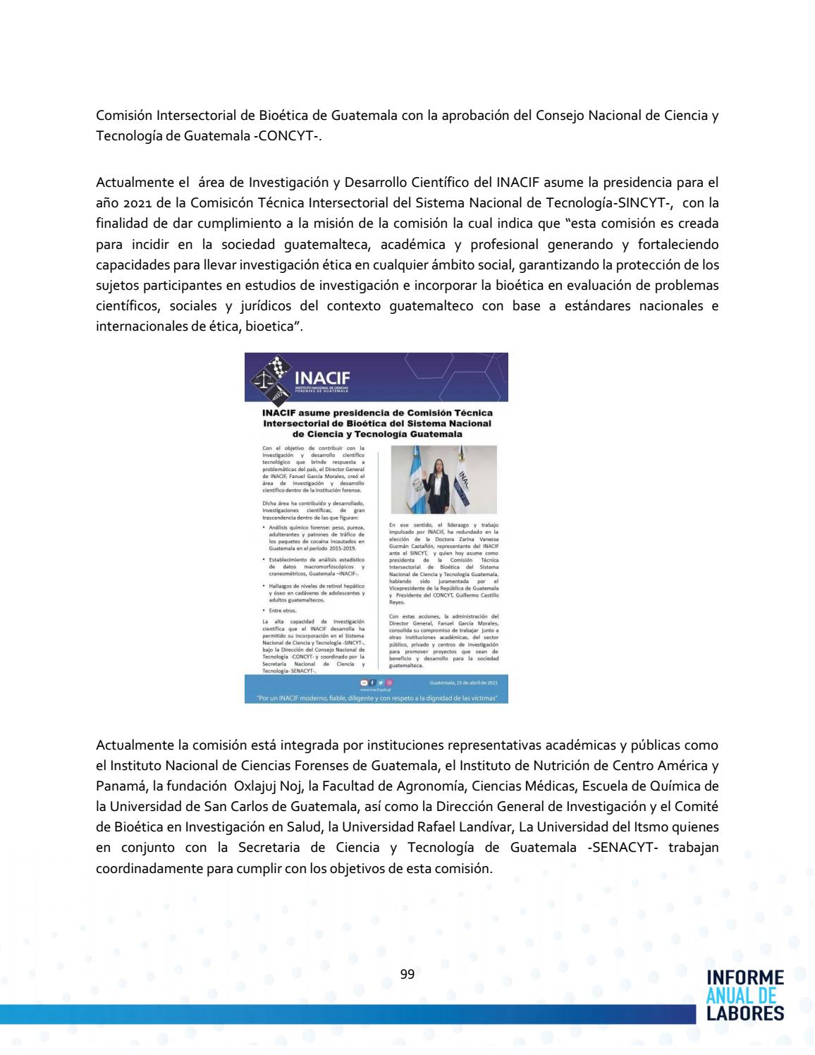 4to Informe anual de labores 2020 - 2021 by Instituto Nacional de ...