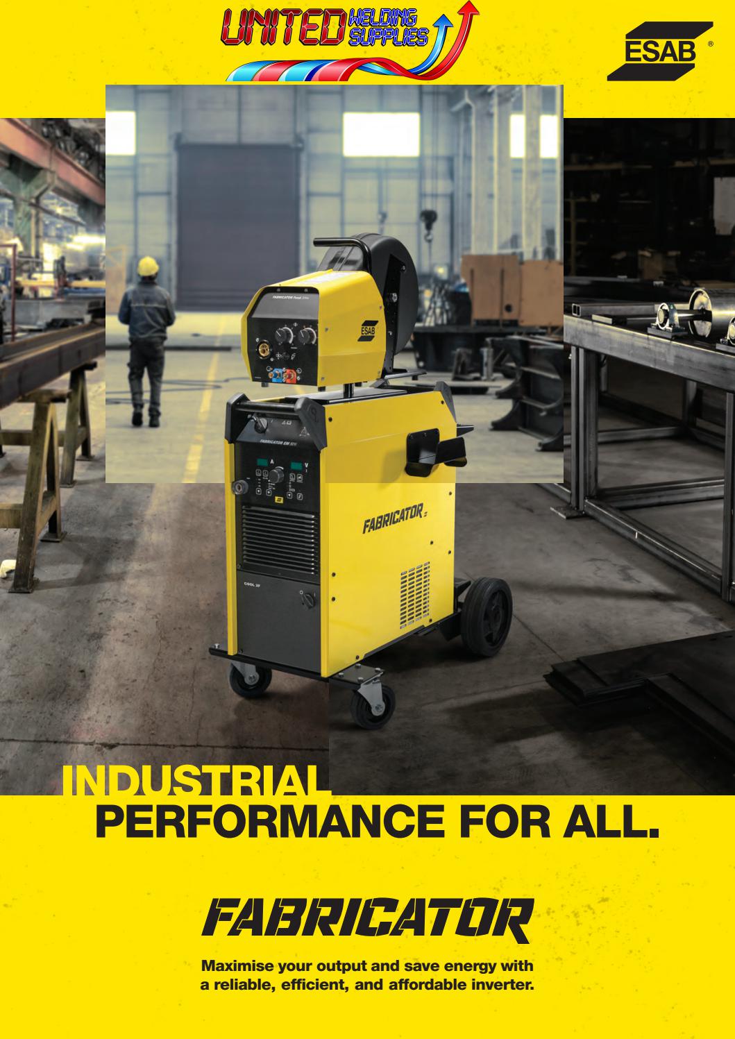 Esab Fabricator by United Welding Supplies Issuu