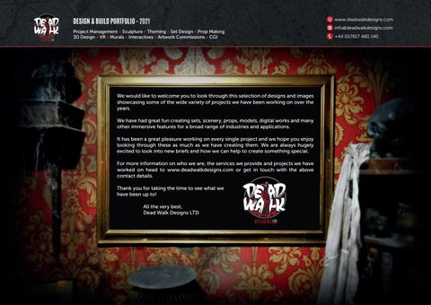 Dead Walk Designs LTD - Design × Build Portfolio [2021] 第 3 页