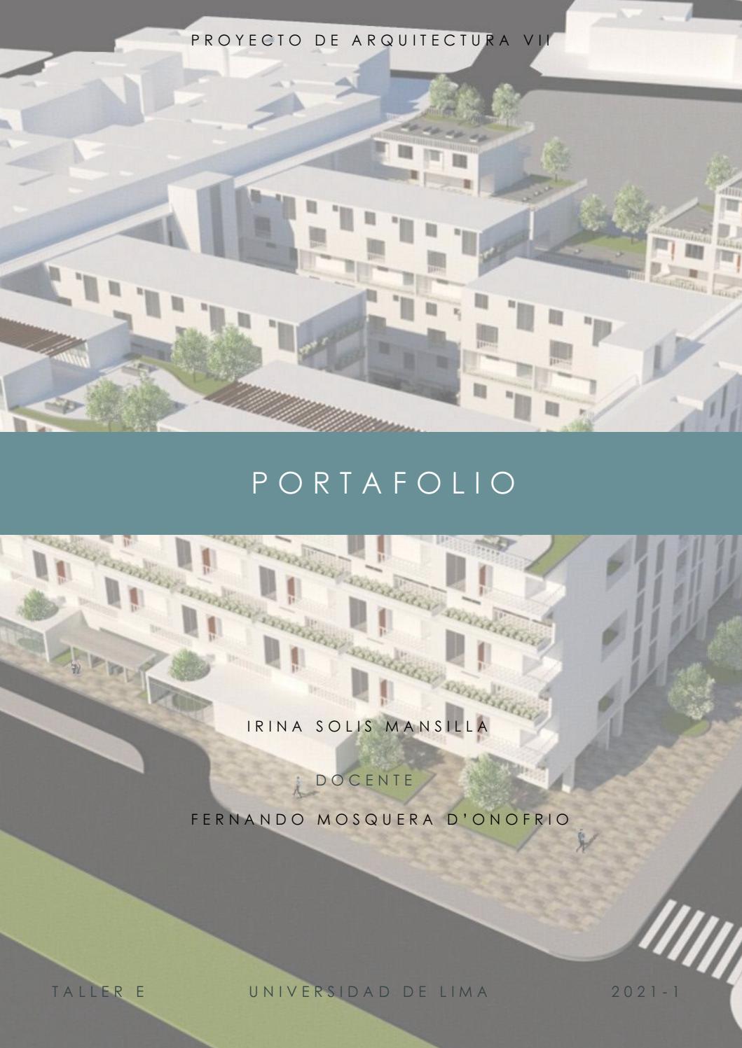 VIVIENDA COLECTIVA EN SAN ISIDRO- PORTAFOLIO FINAL PROYECTO DE ...