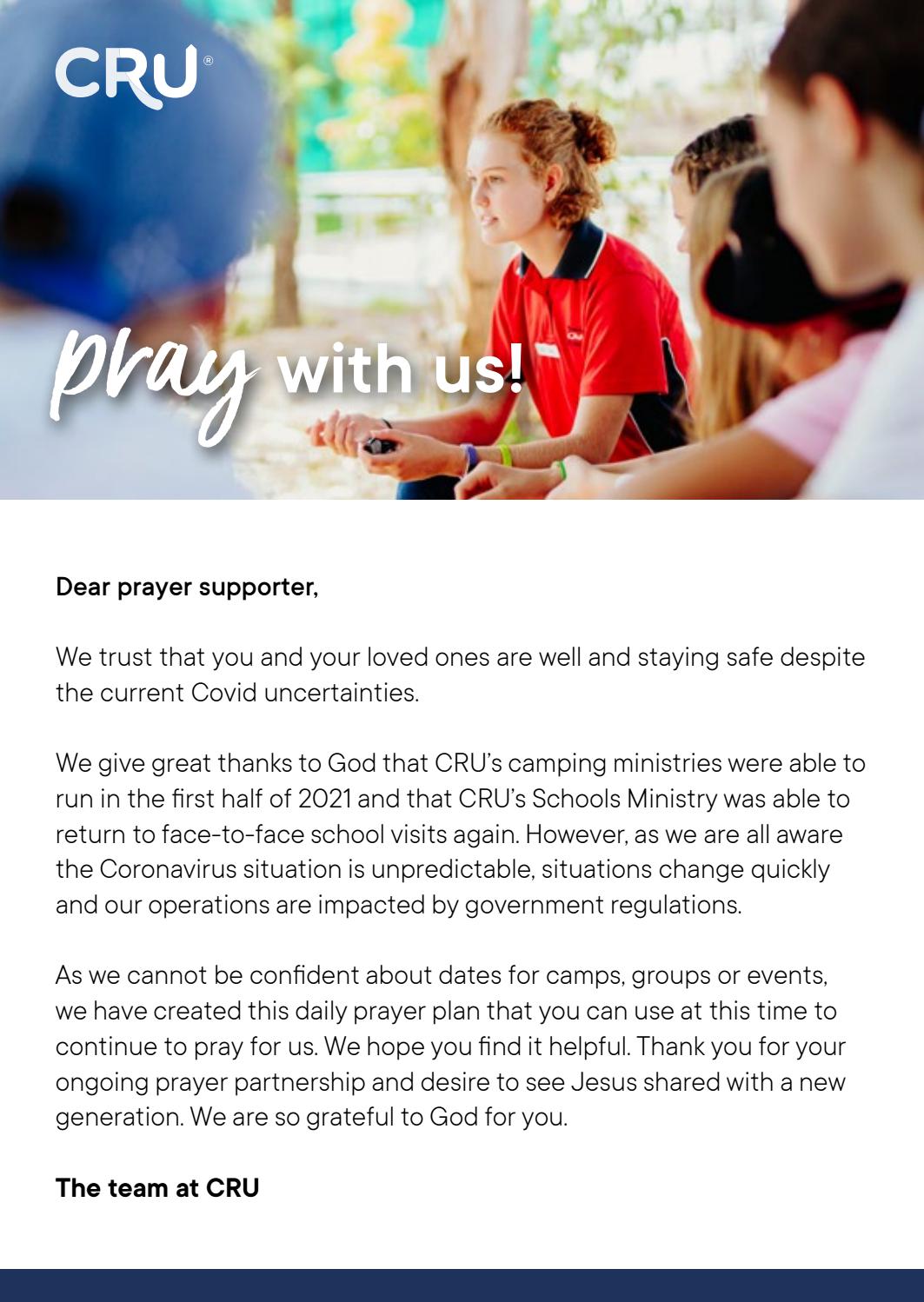 CRUview May 2021 Prayer Diary by CRU - The Crusader Union of Australia ...