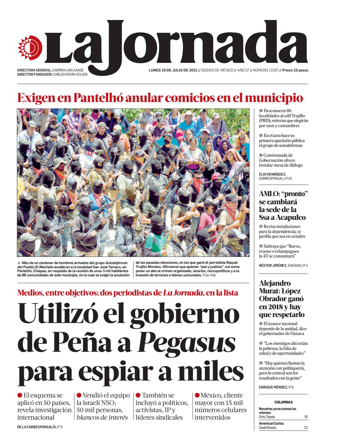 La Jornada 19 07 2021 By La Jornada Issuu
