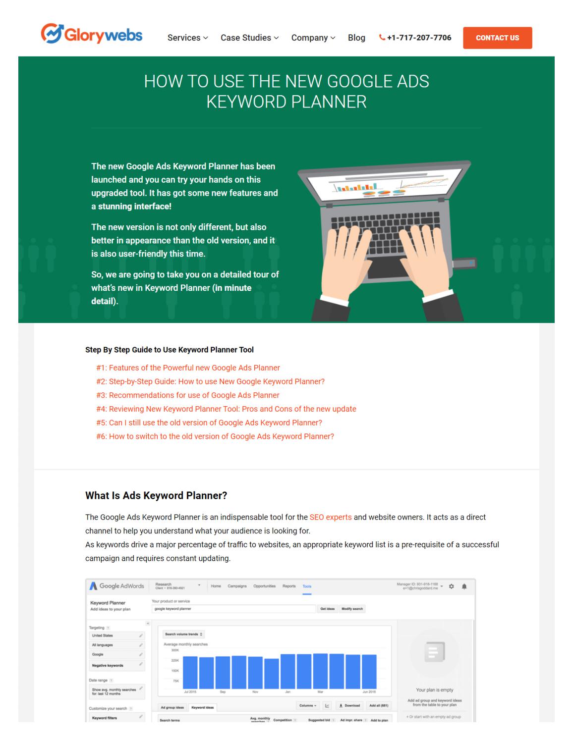 How To Use The New Google AdWords Keyword Planner? by Glorywebs Issuu