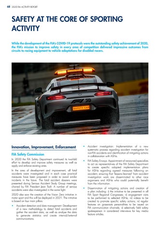 FIA Activity Report 2020 by Fédération Internationale de l'Automobile ...