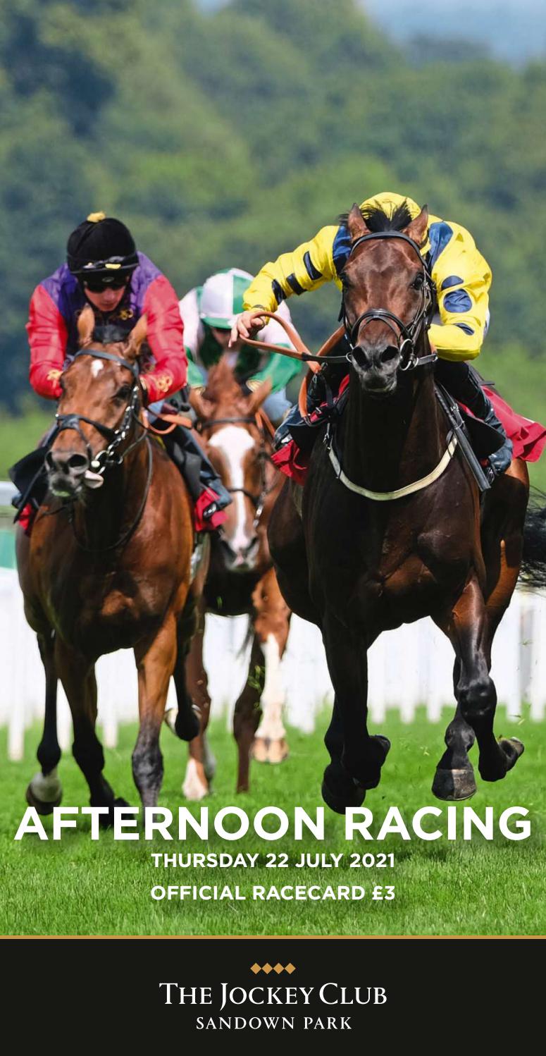 Sandown Park Racecard Thursday 22nd July By Weatherbys Issuu