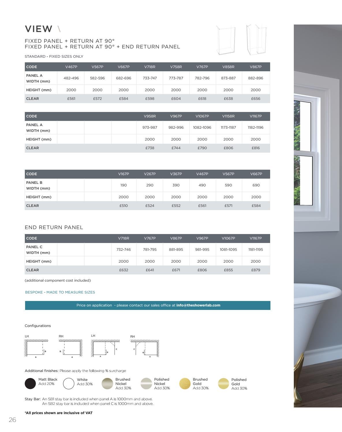 The Shower Lab The View Collection Refined July 2021 by