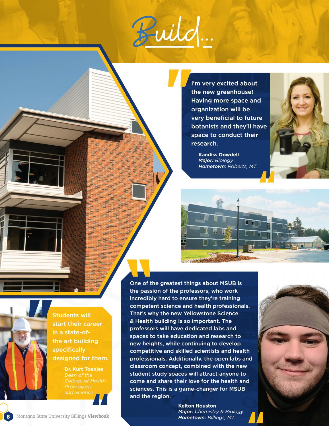 Montana State University Billings Viewbook 2021-2022 by Montana State Montana State University Billings Viewbook 2021-2022 by Montana State