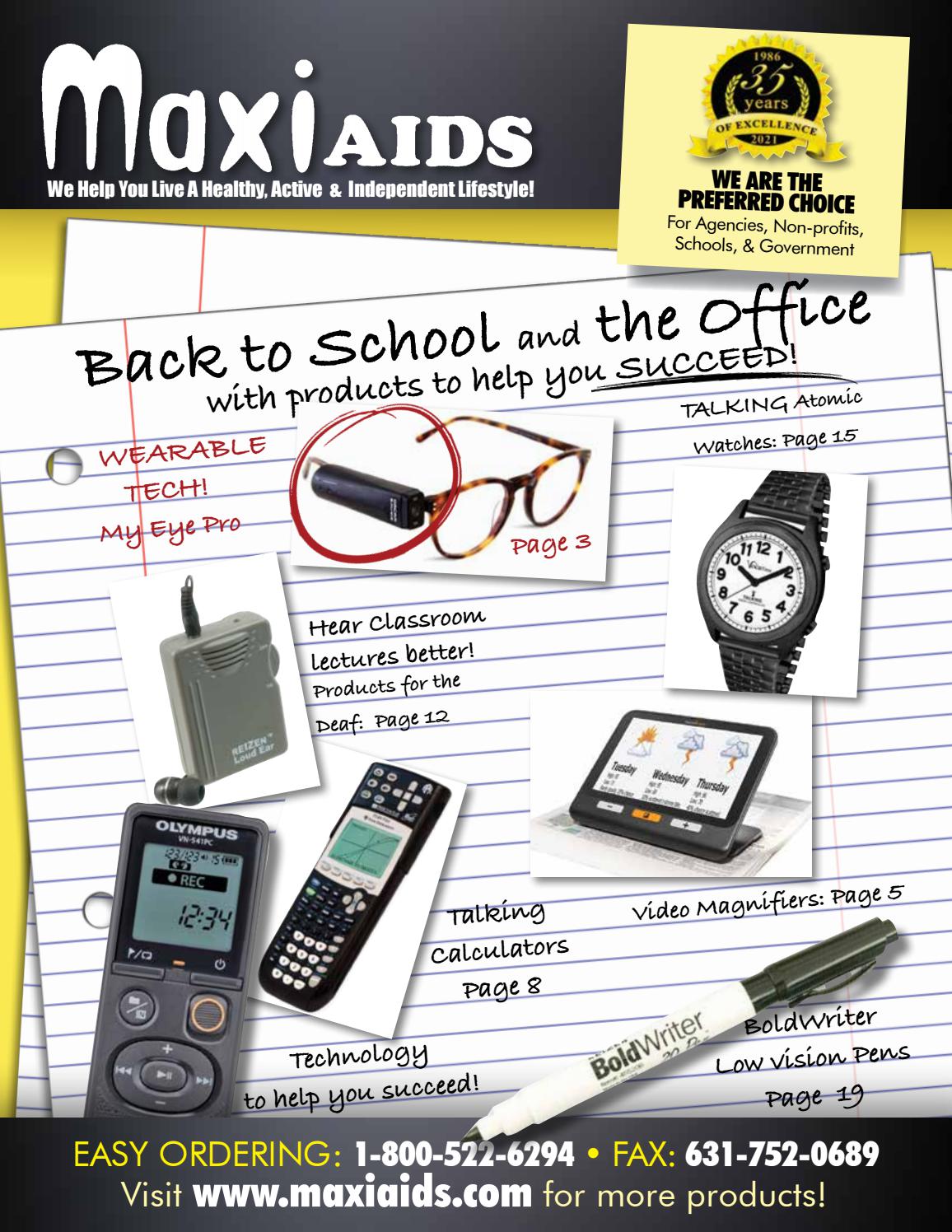 MaxiAids Back To School Catalog 2021 by Issuu
