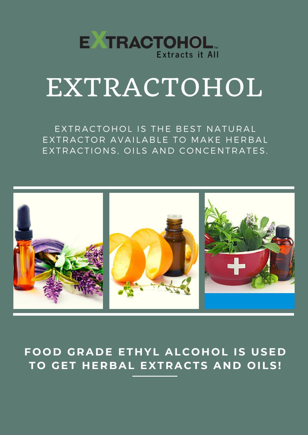 Food Grade Ethyl Alcohol is Used to Get Herbal Extracts and Oils! by