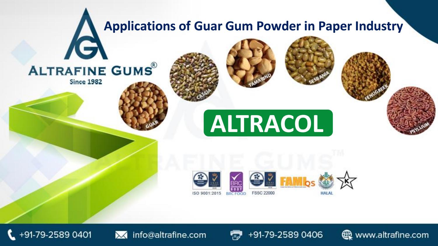 Applications of Guar Gum Powder in Paper Industry by altrafinegums Issuu