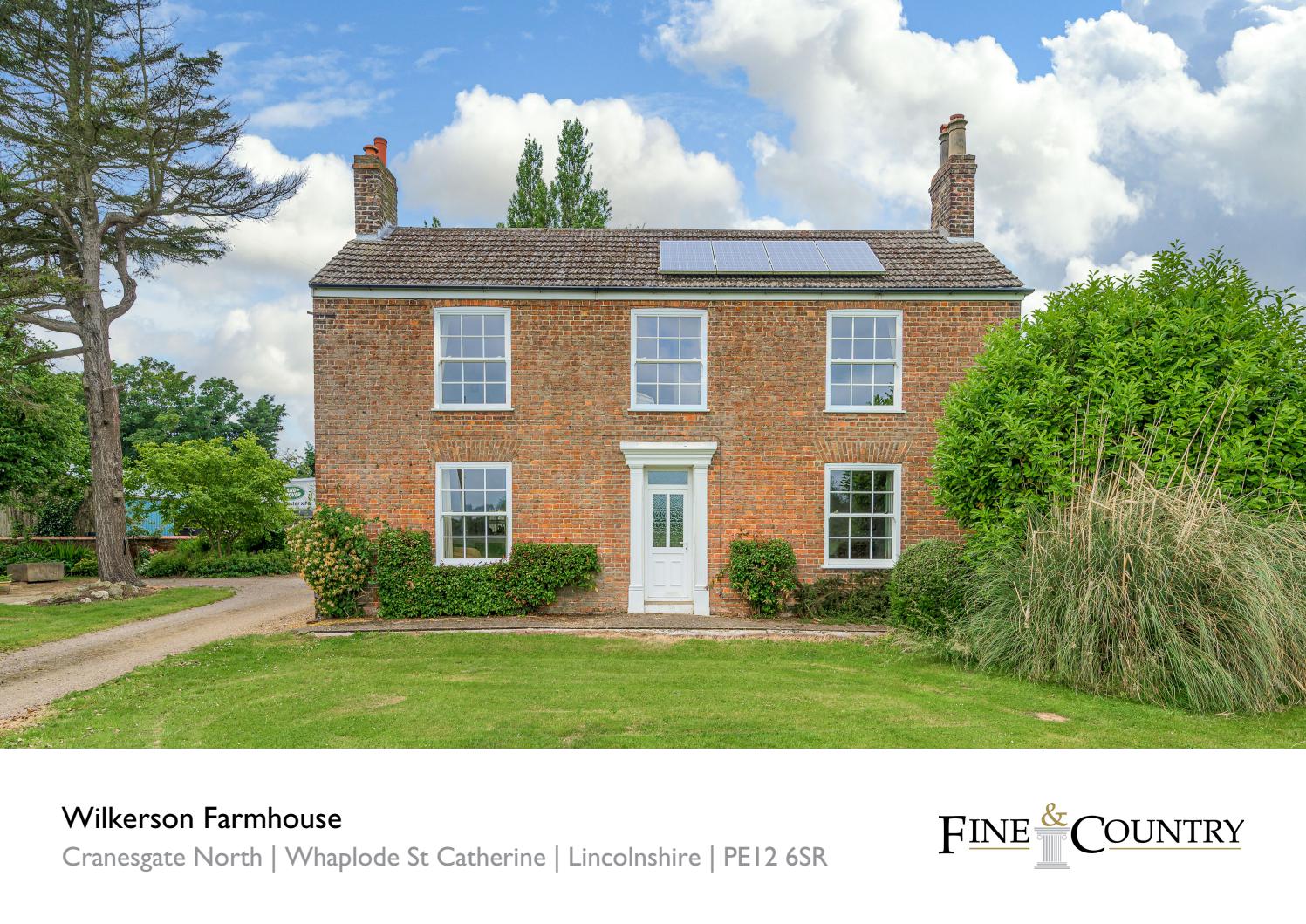 Wilkerson Farmhouse, Whaplode St Catherine by fineandcountrystamford