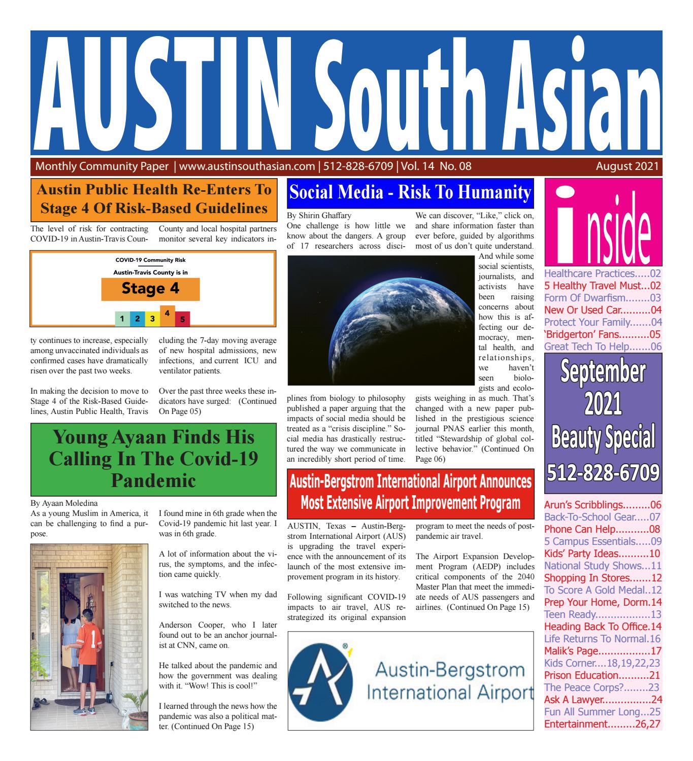 Austin South Asian. August. 2021 by Austin South Asian - Issuu