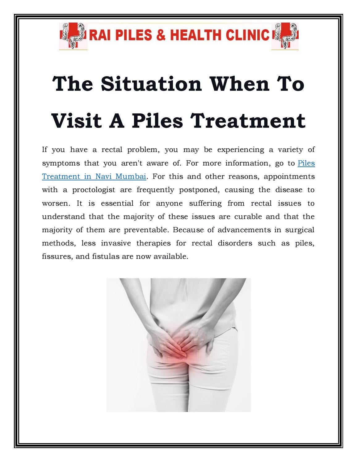 Piles Treatment in Navi Mumbai Call9820528728 by Rai Piles Clinic Issuu