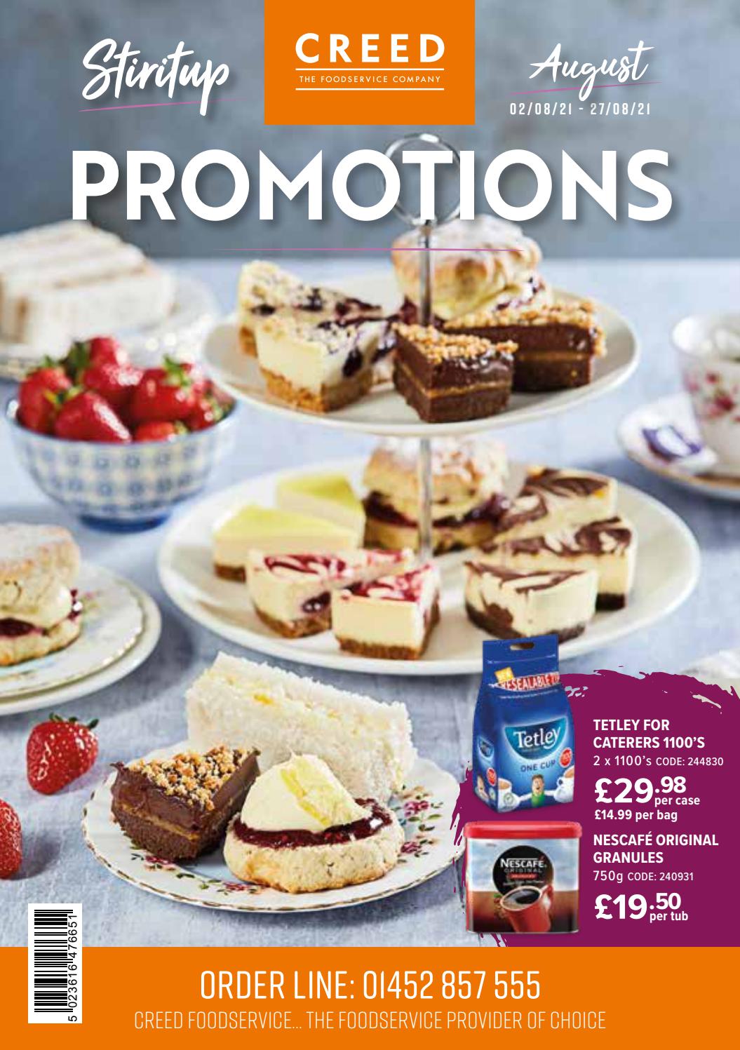 August 21 Stir It Up Promotions By Creed Foodservice Issuu