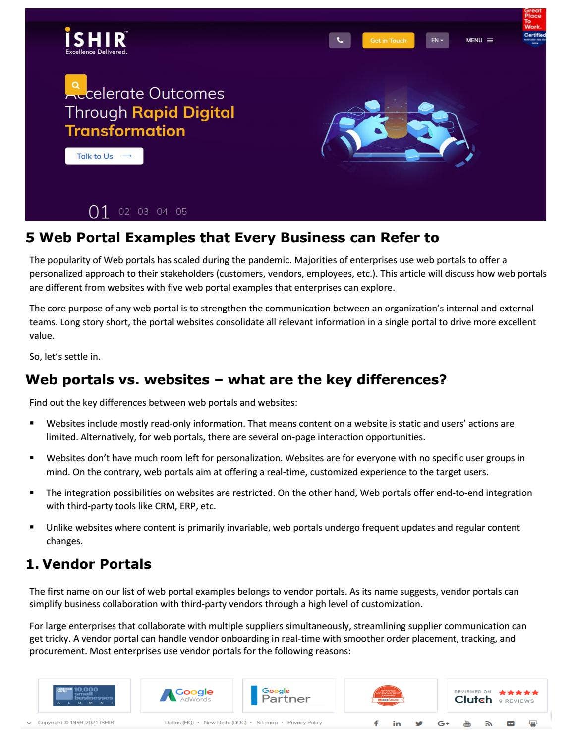 Web Portal Examples that every business can refer to by jacelyn sia - Issuu