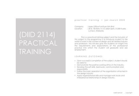 Practical Training Portfolio (Diploma) 第 2 页