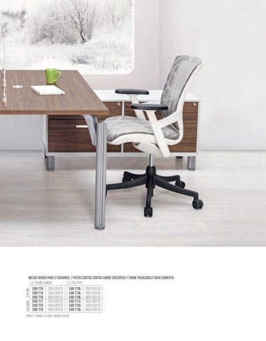 CATALOGO MUEBLES 德文 OFICINA EVO V7 第 17 页