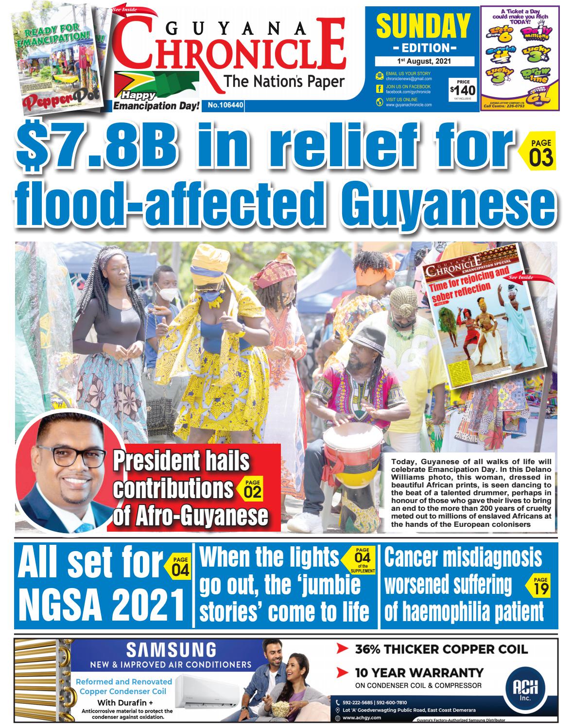 Guyana Chronicle News 08-01-2021 by Guyana Chronicle - Issuu