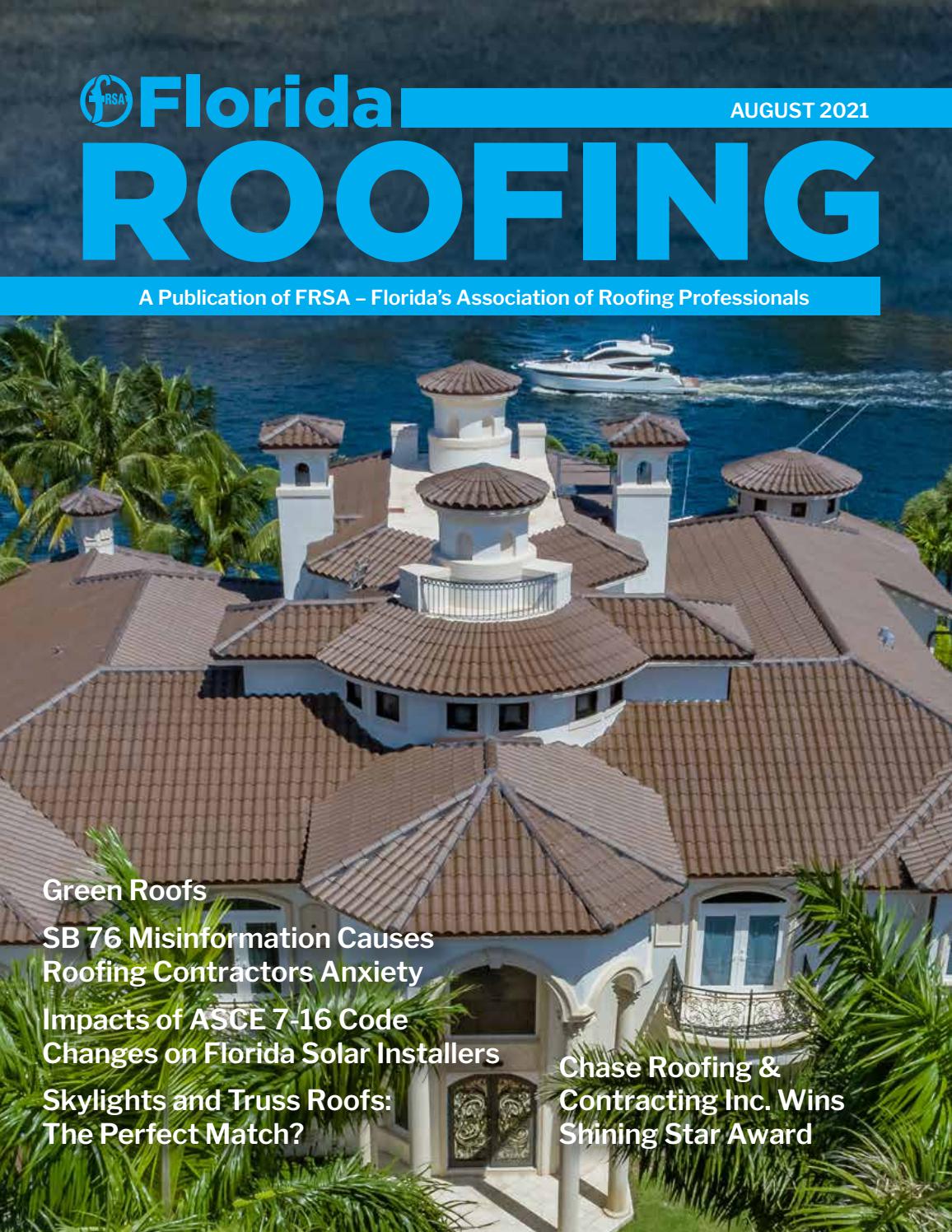 Florida Roofing August 2021 by Florida Roofing Magazine Issuu