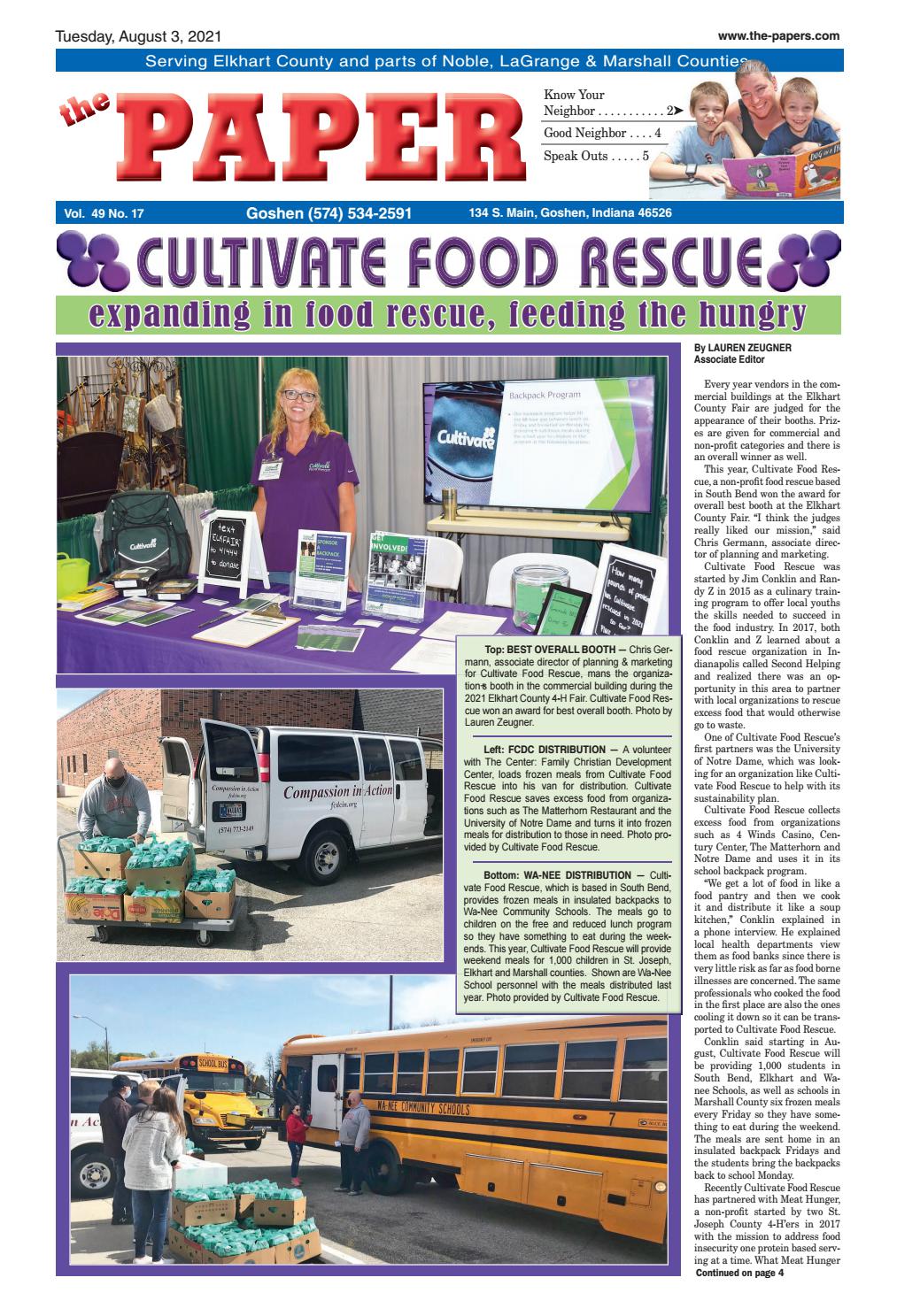 The Paper Elkhart County Edition August 3 2021 By The Papers Inc Issuu