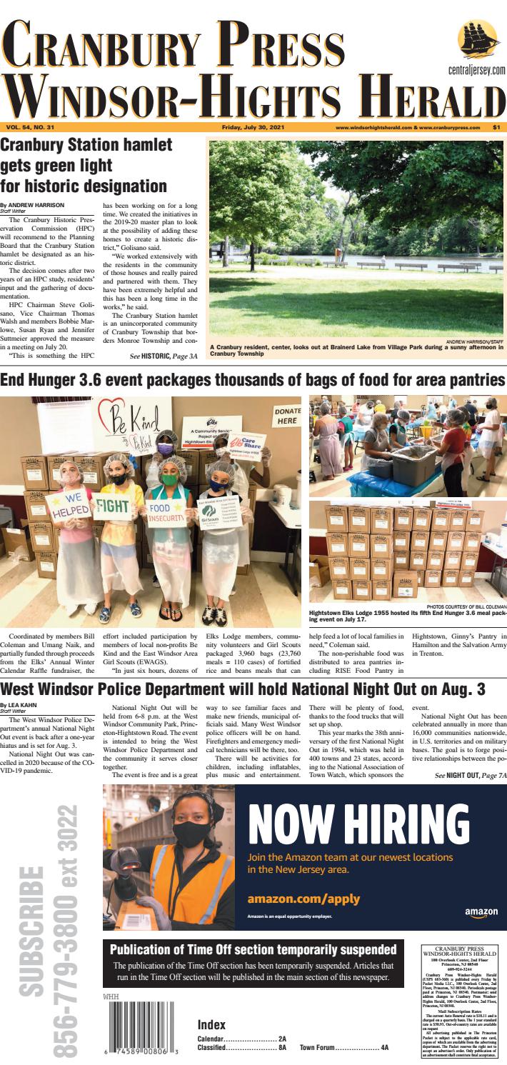 Cranbury Press & WindsorHights Herald by nmg Issuu