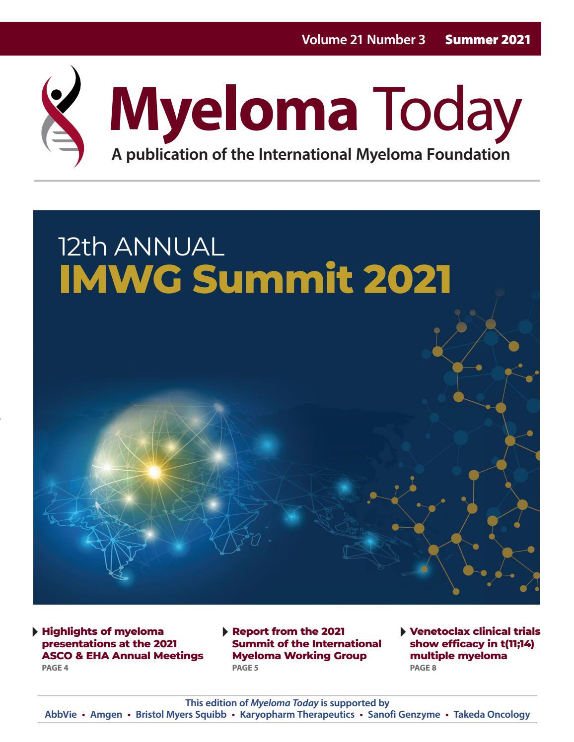 Myeloma Today Summer 2021 by International Myeloma Foundation - Issuu
