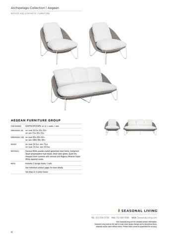 Seasonal Living 2021 夏季 家具目录 第 10 页