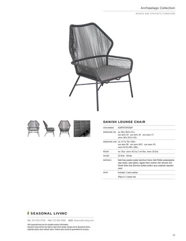 Seasonal Living 2021 夏季 家具目录 第 23 页