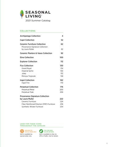 Seasonal Living 2021 夏季 家具目录 第 3 页