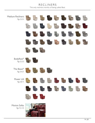 Best Home Furnishings - Motion × Recliners 家具目录 - 春季 2021 第 21 页