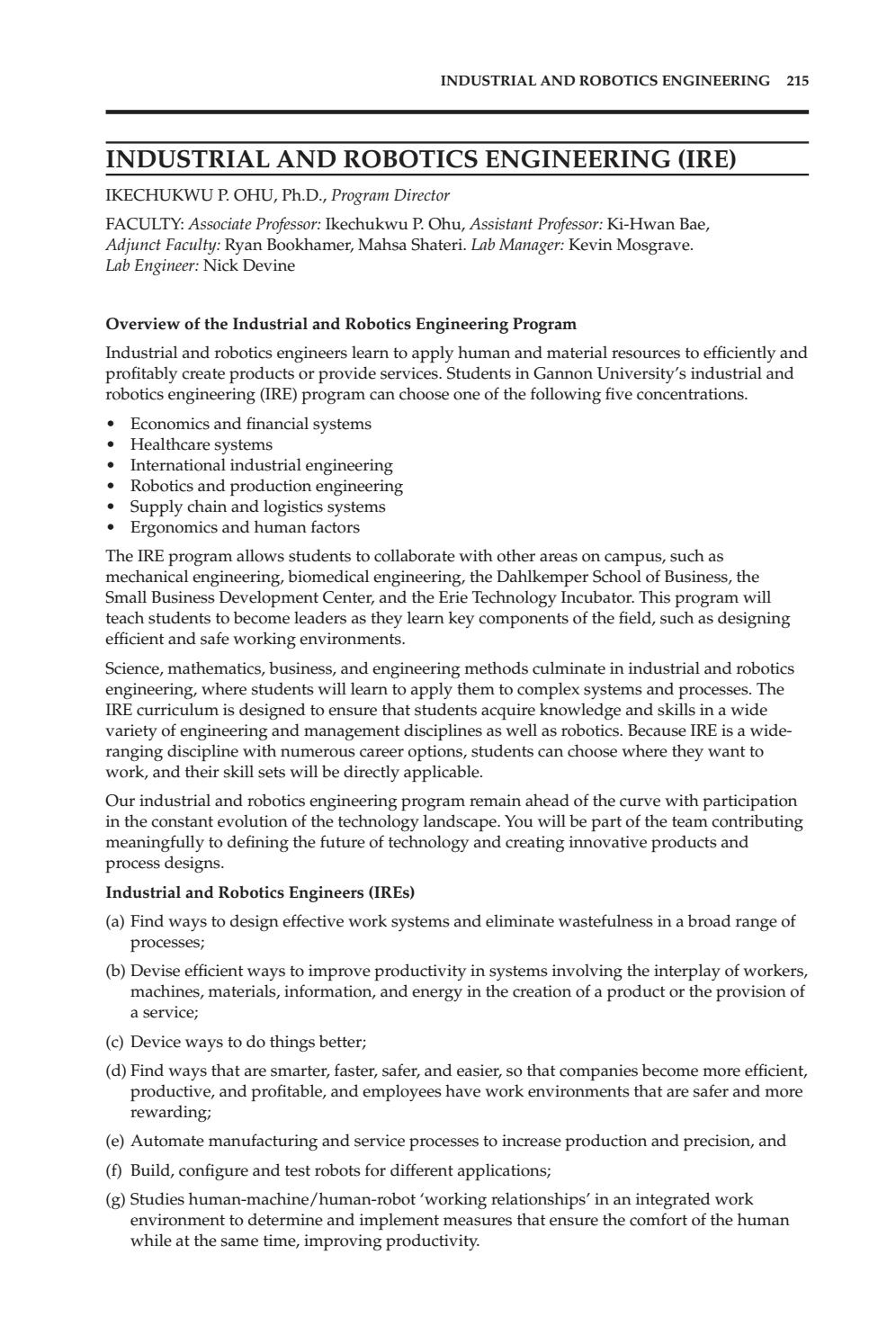 Gannon University Undergraduate Catalog 2021-2022 by Gannon University Gannon University Undergraduate Catalog 2021-2022 by Gannon University