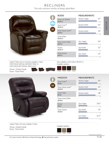 Best Home Furnishings - 皮革 家具目录 - 春季 2021 第 21 页