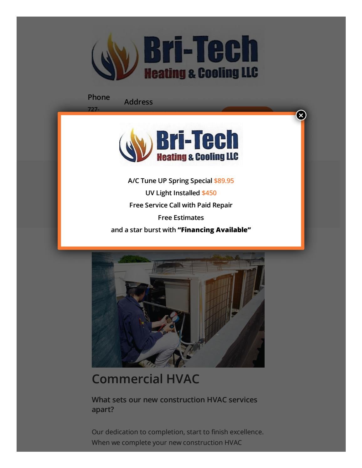 Commercial HVAC Contractor Zephyrhills Florida by