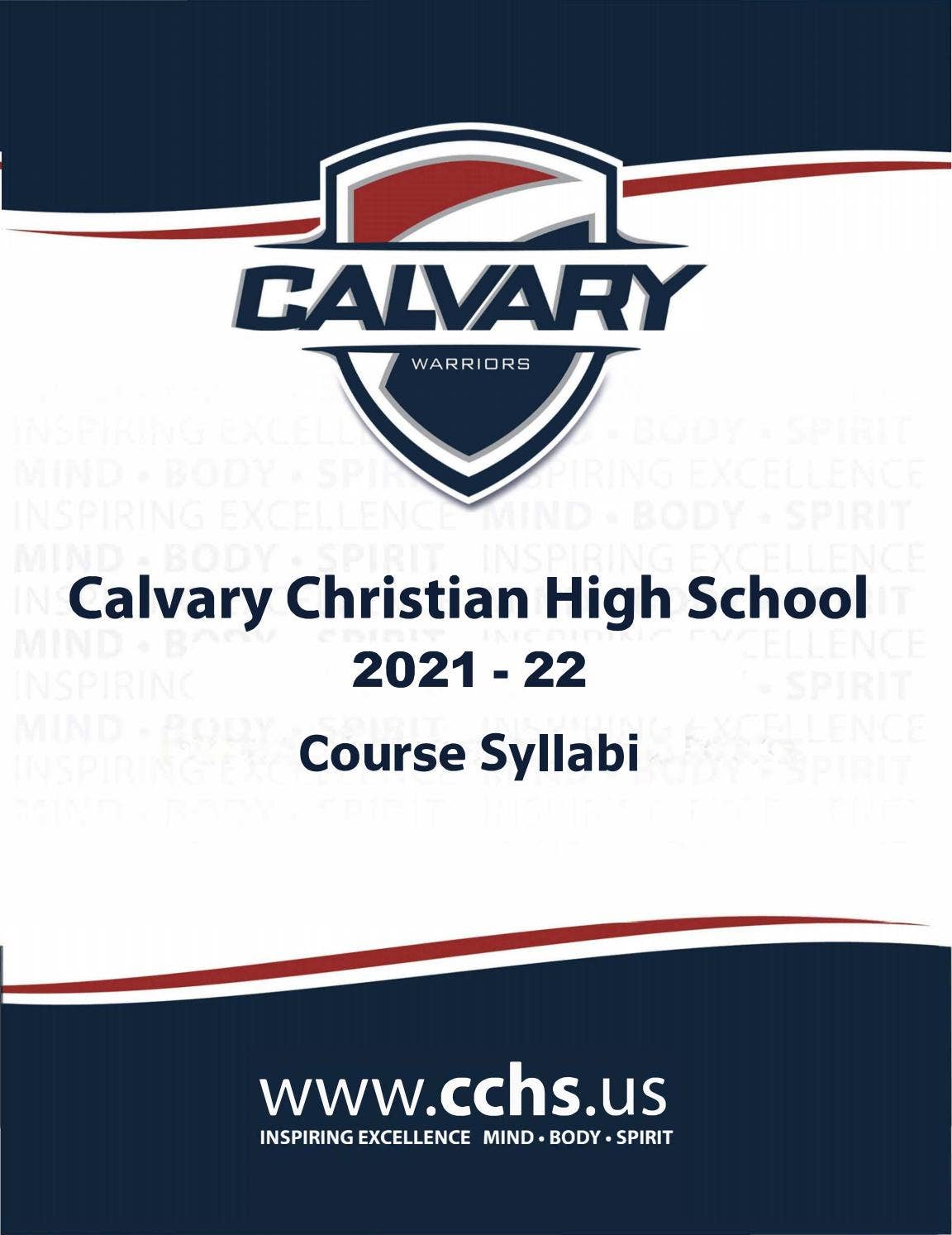 CCHS 2021 Course Syllabi by warriors1 Issuu