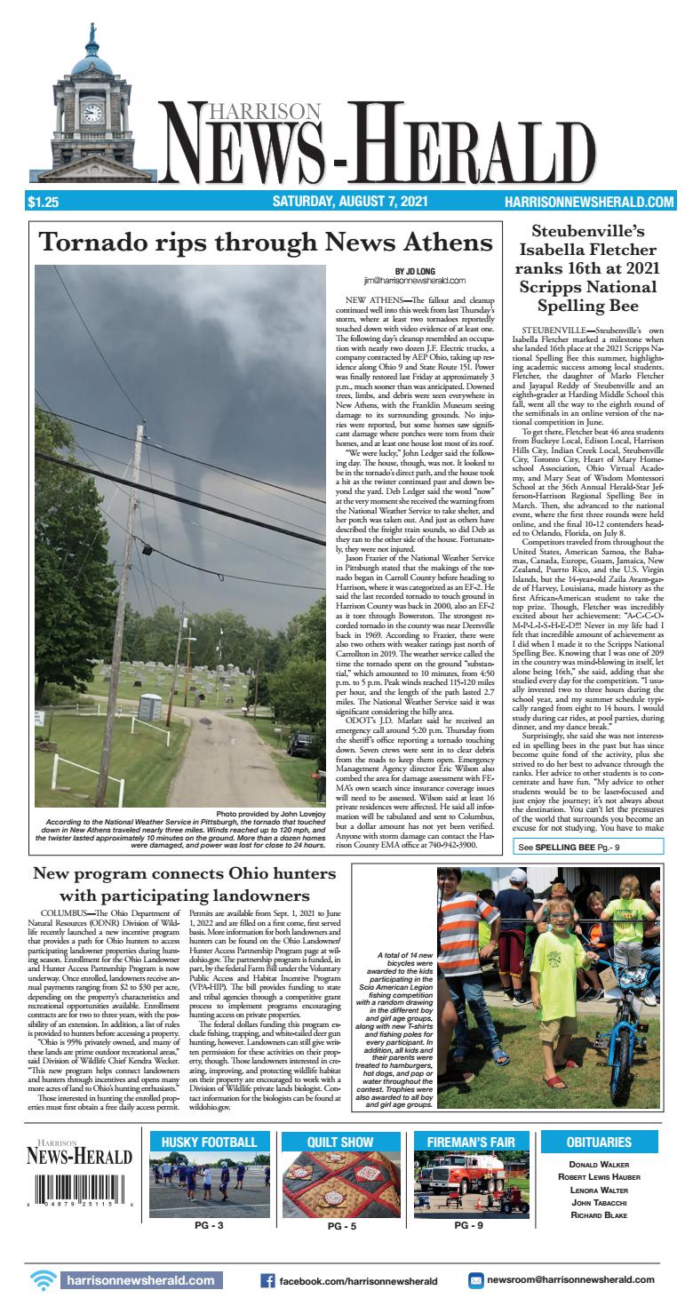 Harrison NewsHerald 8/7/2021 by Harrison NewsHerald Archive Issuu