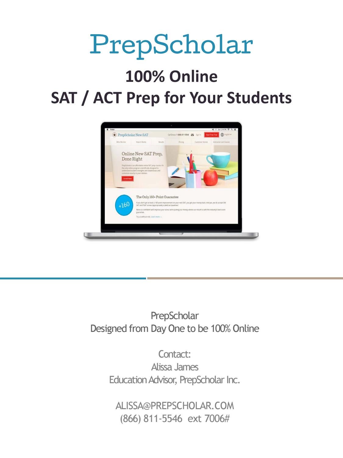 PrepScholar SAT/ACT Prep for Schools by jordan-prepscholar - Issuu